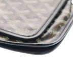 Goyard Plumet Tee Canvas Leather Pouch Wallet Shoulder Bag Silver Black — view 5