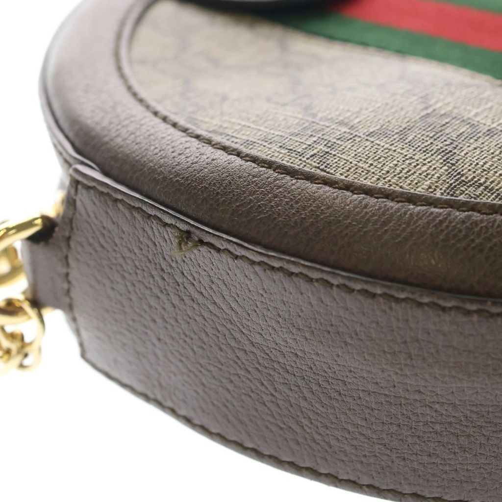 Gucci Di GG Mini Round Shoulder Bag Beige — view 5