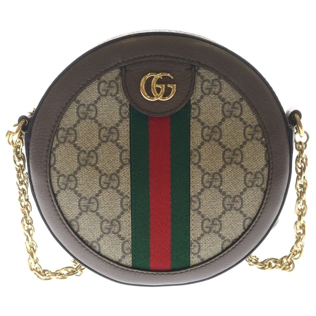 Gucci Di GG Mini Round Shoulder Bag Beige