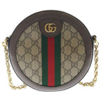 Gucci Di GG Mini Round Shoulder Bag Beige