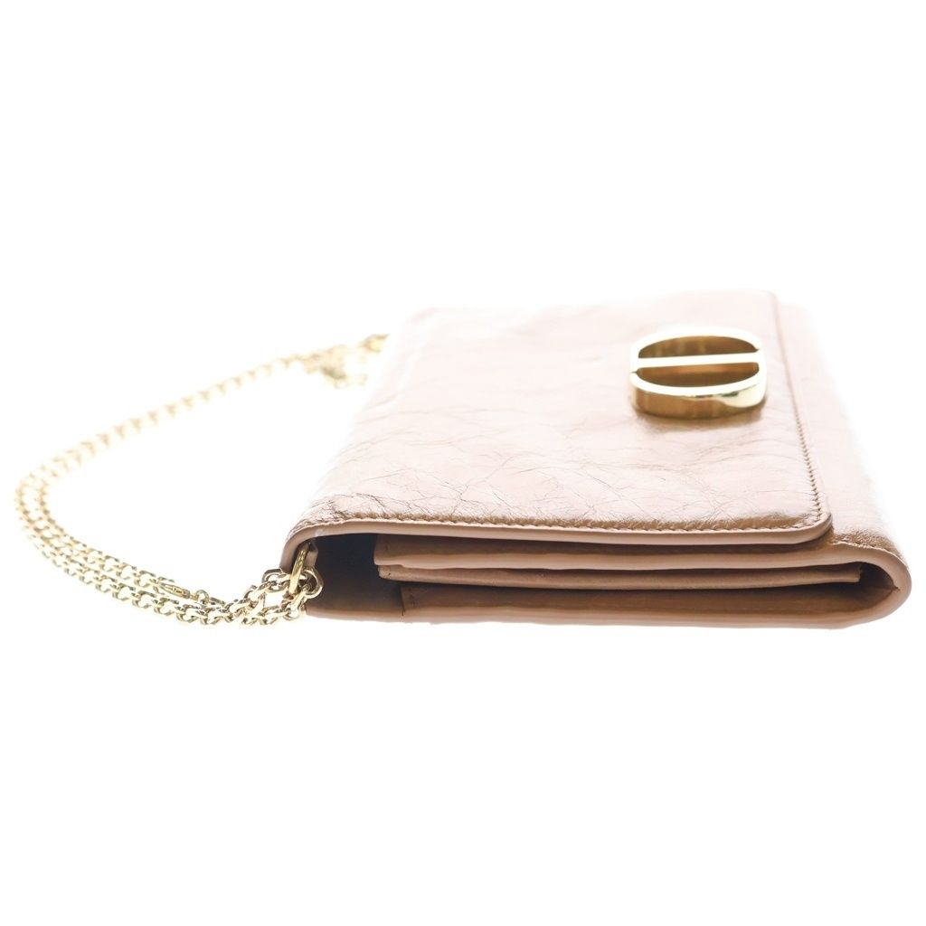 Dior 30 Montaigne Wallet Monte New Chain Leather Pink — view 3