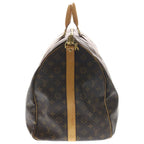 Louis Vuitton Monogram Keepall Bandouliere 60 Leather 2-Way Shoulder Bag Brown — view 3