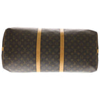 Louis Vuitton Monogram Keepall Bandouliere 60 Leather 2-Way Shoulder Bag Brown — view 4