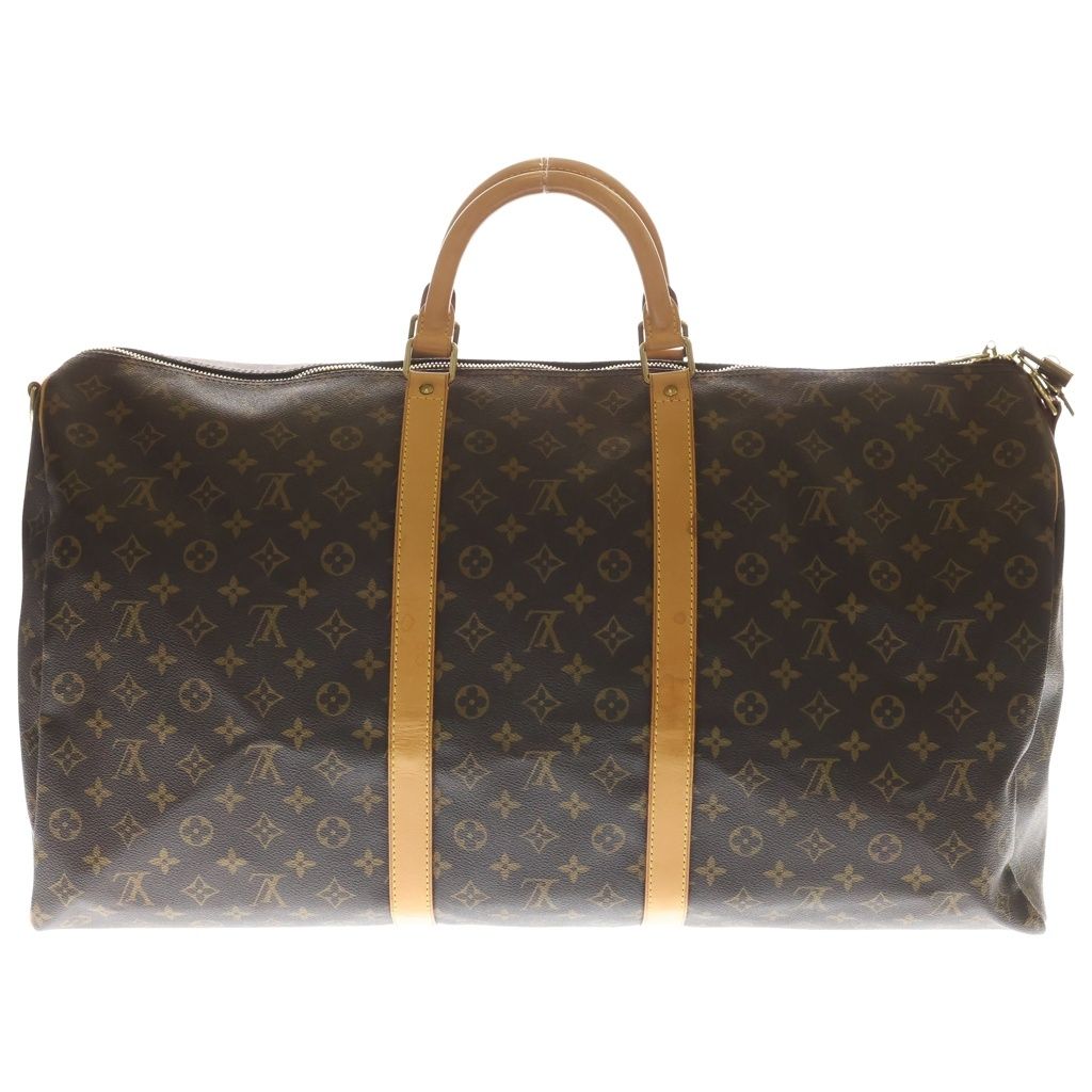 Louis Vuitton Monogram Keepall Bandouliere 60 Leather 2-Way Shoulder Bag Brown — view 2