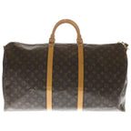 Louis Vuitton Monogram Keepall Bandouliere 60 Leather 2-Way Shoulder Bag Brown — view 2