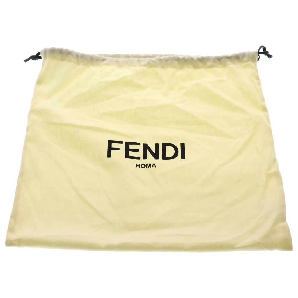 Fendi Clutch Secondbag Pouch Orange Leather — view 8