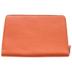 Fendi Clutch Secondbag Pouch Orange Leather — view 2