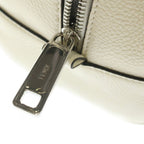 Fendi Secondbag Pouch White Leather Silver — view 6