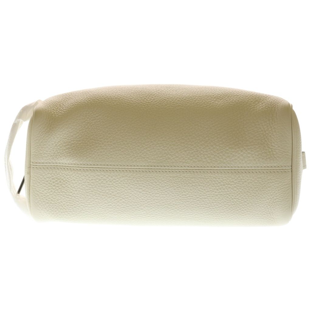 Fendi Secondbag Pouch White Leather Silver — view 4