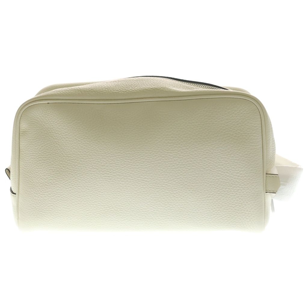 Fendi Secondbag Pouch White Leather Silver — view 2
