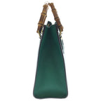 Gucci Diana Handback 2-Way Back Bamboo Gold Leather Green Handbag — view 3