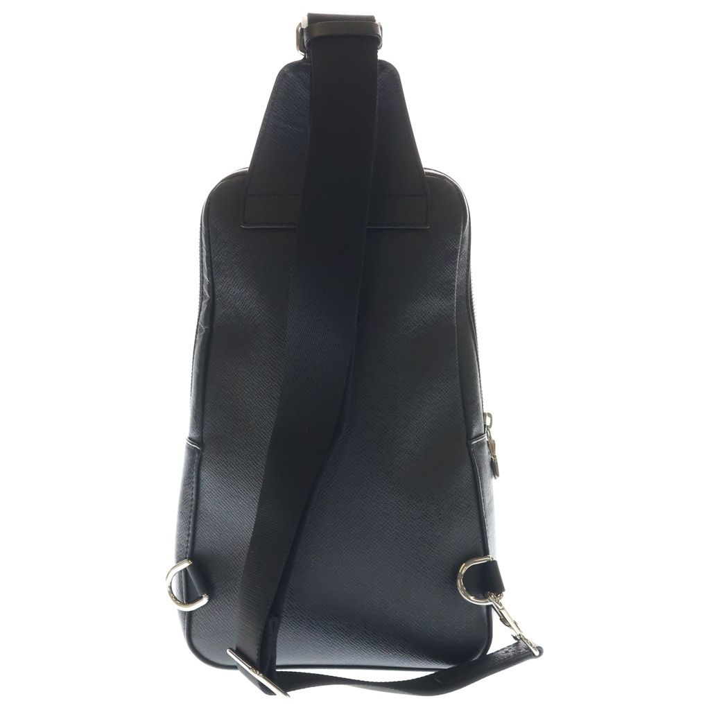 Louis Vuitton Taiga New Sling Bag Black Leather Silver — view 2