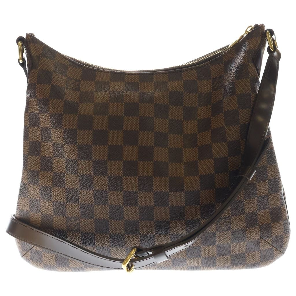 Louis Vuitton Damier Blue Msveli PM Shoulder Bag Leather Brown — view 2