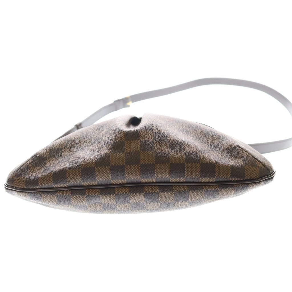 Louis Vuitton Damier Blue Msveli PM Shoulder Bag Leather Brown — view 4