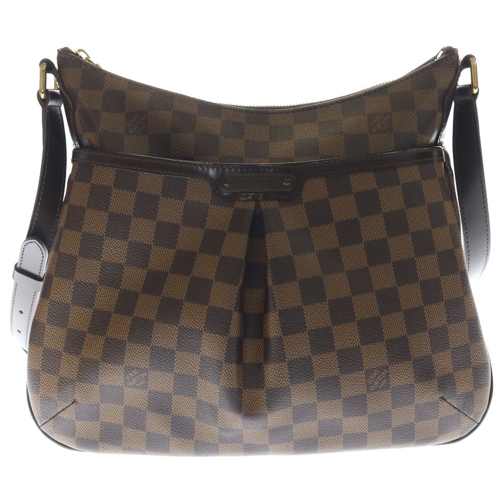 Louis Vuitton Damier Blue Msveli PM Shoulder Bag Leather Brown