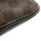 Louis Vuitton Damier Blue Msveli PM Shoulder Bag Leather Brown — view 7