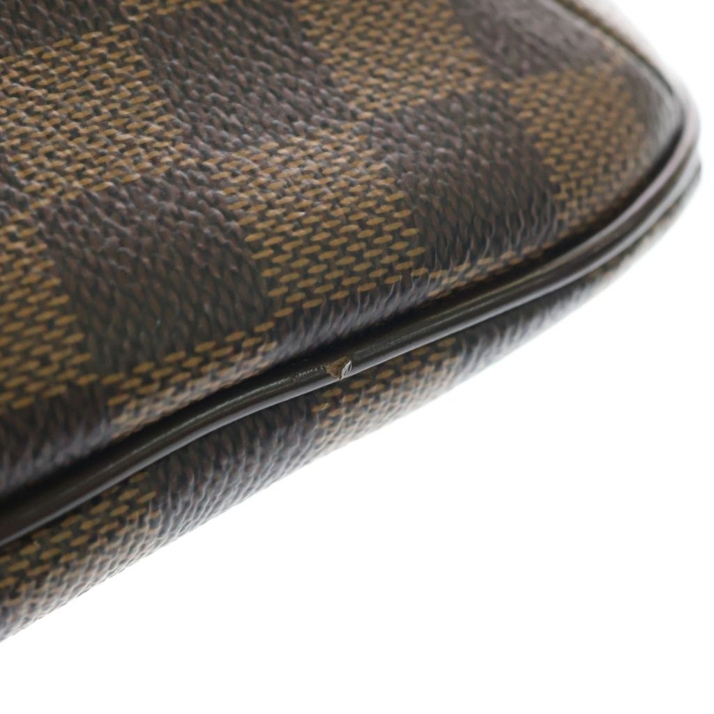 Louis Vuitton Damier Blue Msveli PM Shoulder Bag Leather Brown — view 7