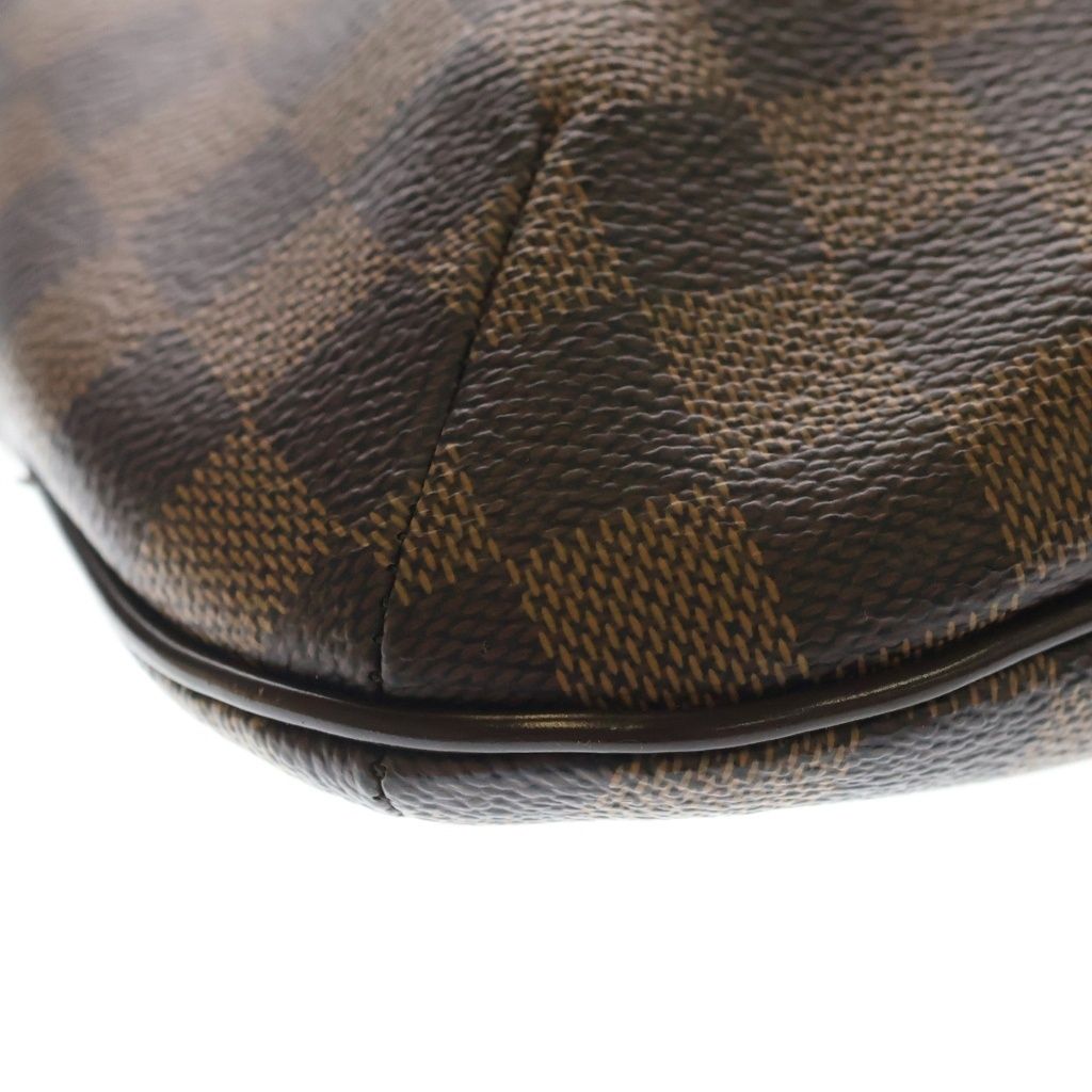 Louis Vuitton Damier Blue Msveli PM Shoulder Bag Leather Brown — view 5