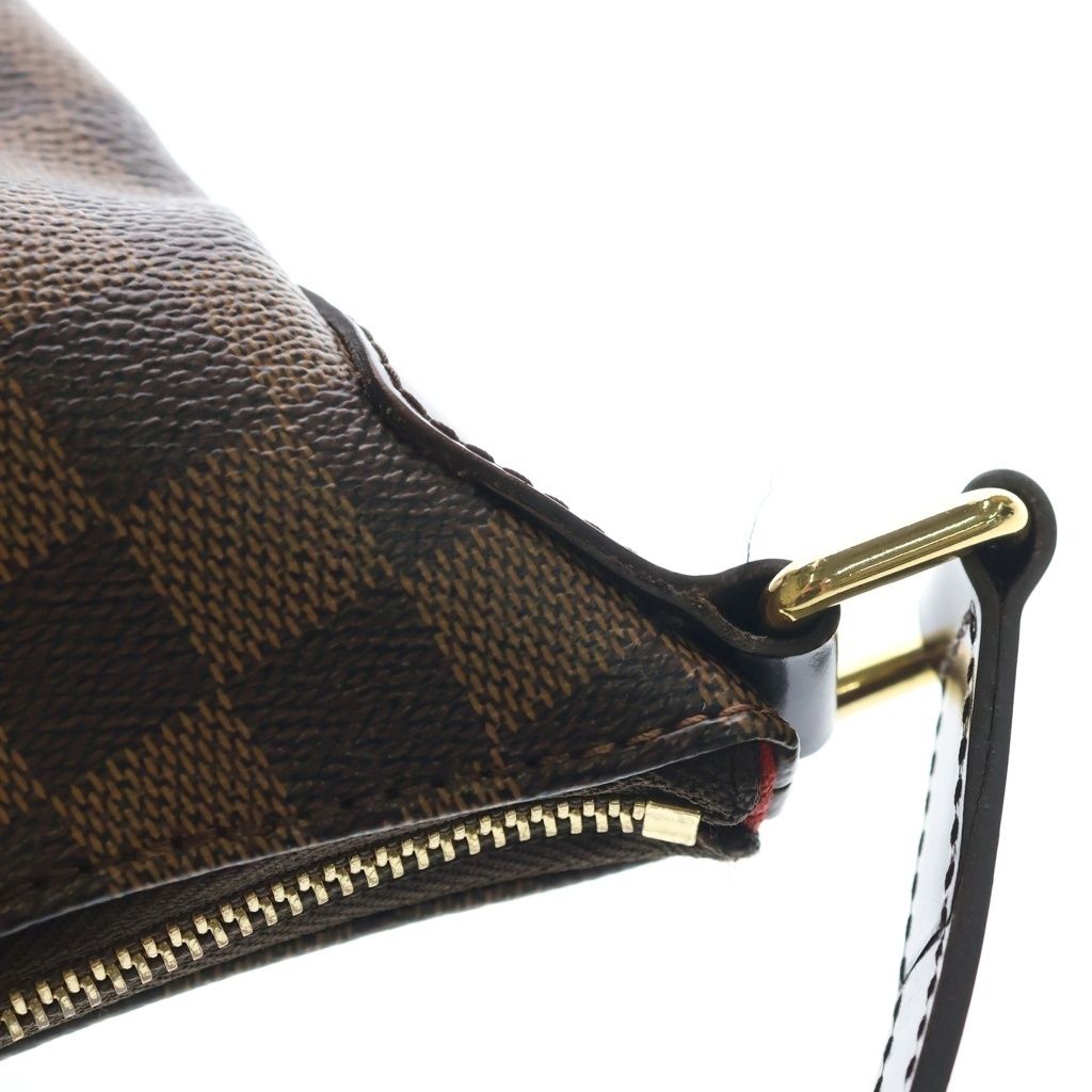 Louis Vuitton Damier Blue Msveli PM Shoulder Bag Leather Brown — view 6