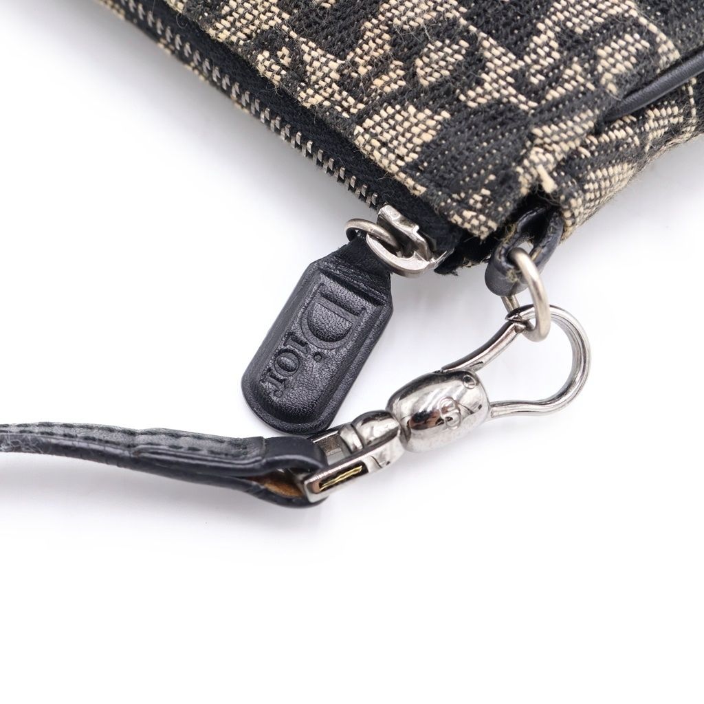 Dior Saddlebag Handbag Navy Canvas — view 6