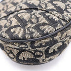 Dior Saddlebag Handbag Navy Canvas — view 5