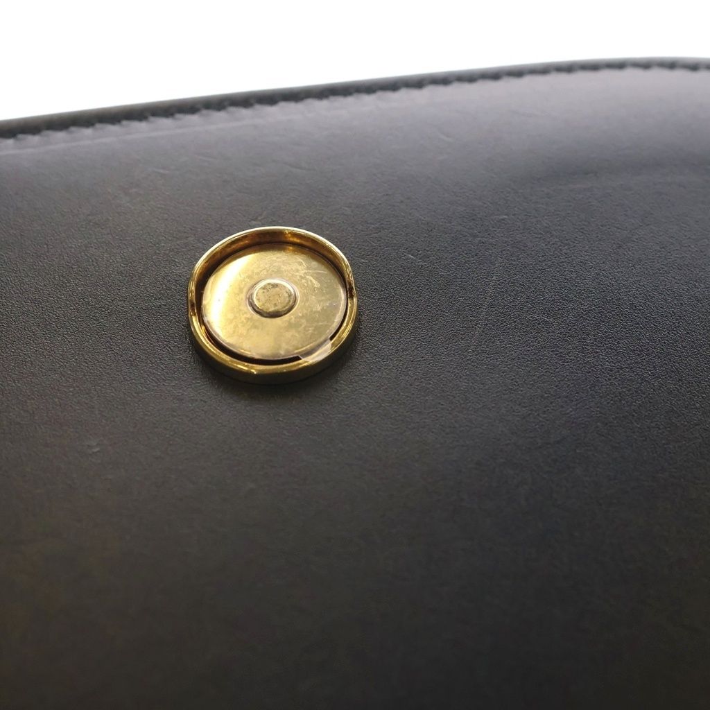 Fendi Mont Shoulder Bag FF Logo Leather Black — view 7
