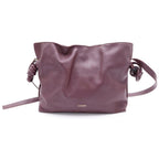 Loewe Lame Leather 2-Way Shoulder Bag Drawstring Bordeaux