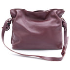 Loewe Lame Leather 2-Way Shoulder Bag Drawstring Bordeaux — view 2