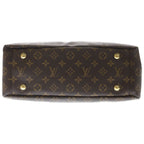 Louis Vuitton Monogram Pallas M 2-Way Shoulder Bag Brown Black Leather Gold — view 4