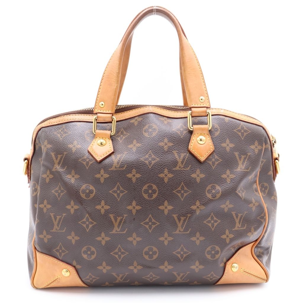 Louis Vuitton Monogram Tee PM Leather Handbag Brown — view 2