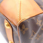 Louis Vuitton Monogram Tee PM Leather Handbag Brown — view 5
