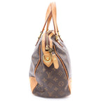 Louis Vuitton Monogram Tee PM Leather Handbag Brown — view 3