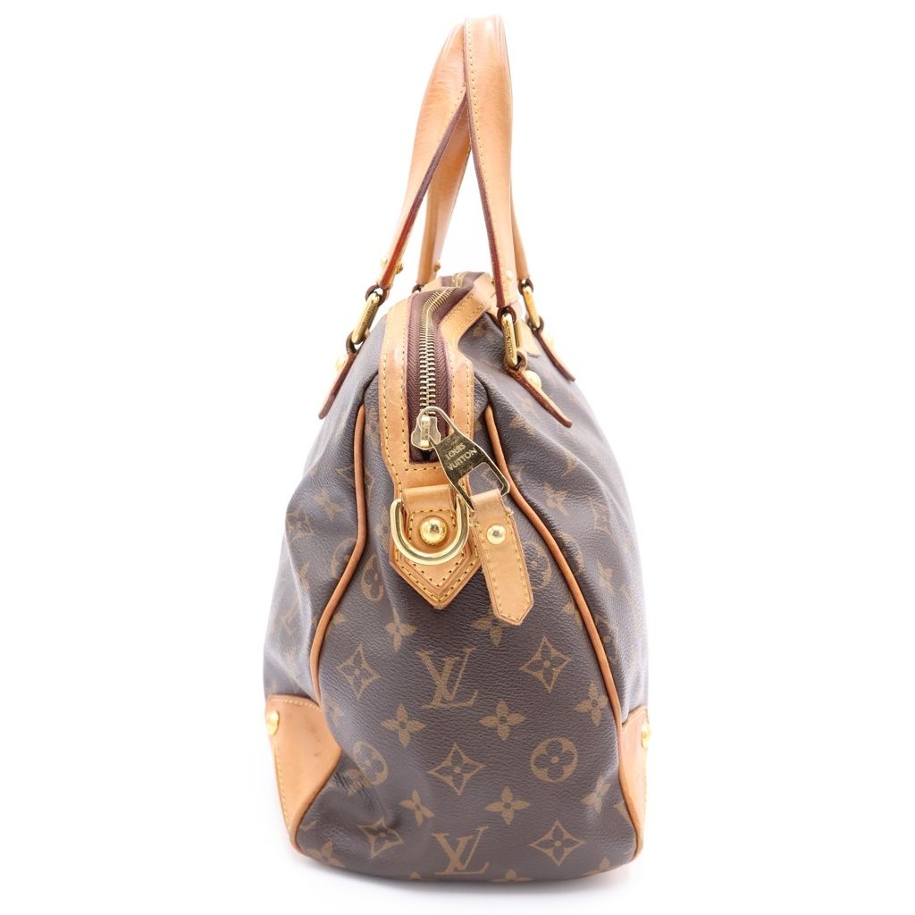 Louis Vuitton Monogram Tee PM Leather Handbag Brown — view 3