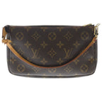Louis Vuitton Monogram Cherry Pochette Sowa Minihandbag Pouch Brown Leather Gold — view 2