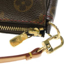 Louis Vuitton Monogram Cherry Pochette Sowa Minihandbag Pouch Brown Leather Gold — view 7