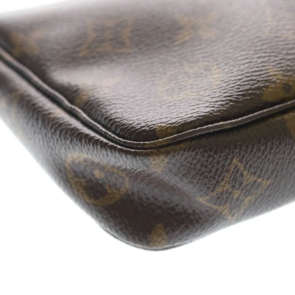 Louis Vuitton Monogram Cherry Pochette Sowa Minihandbag Pouch Brown Leather Gold — view 5
