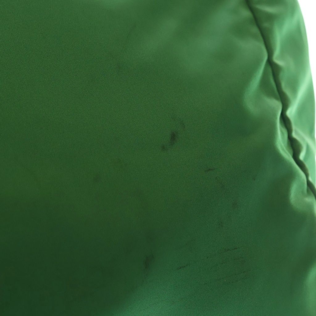 Prada Trianglelogo Tessuto 2-Way Tote Back Shoulder Bag Green Nylon Silver — view 6