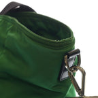 Prada Trianglelogo Tessuto 2-Way Tote Back Shoulder Bag Green Nylon Silver — view 8