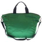 Prada Trianglelogo Tessuto 2-Way Tote Back Shoulder Bag Green Nylon Silver — view 2