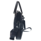 Prada 2-Way Bree Bag Tessuto Shoulder Bag Business Black Nylon Saffiano Silver — view 3