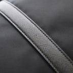 Prada 2-Way Bree Bag Tessuto Shoulder Bag Business Black Nylon Saffiano Silver — view 6