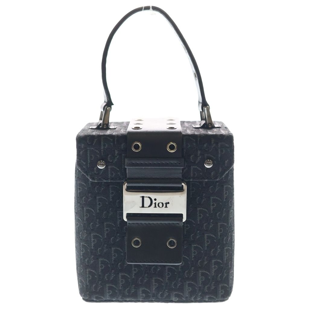 Dior Trotter Vanity Back Canvas Leather Black