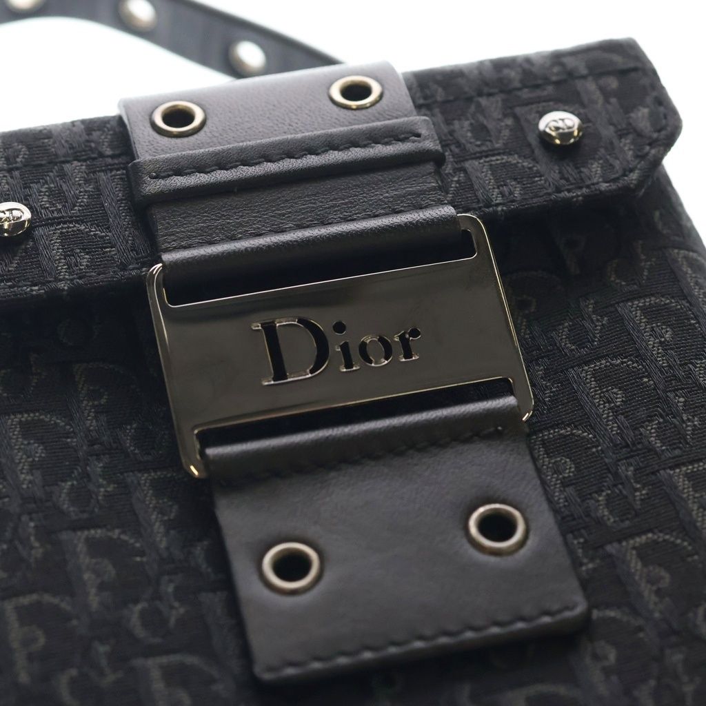 Dior Trotter Vanity Back Canvas Leather Black — view 6