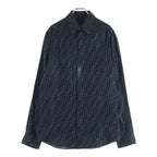 Fendi Zuccaall Over Pattern Long Sleeve Shirt Black 39