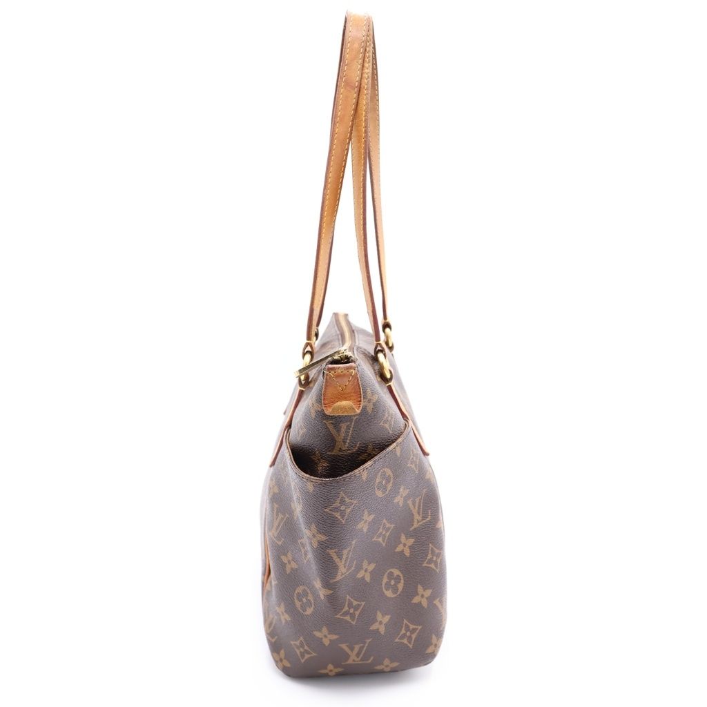 Louis Vuitton Monogram Totally PM Tote Brown Leather Gold — view 3
