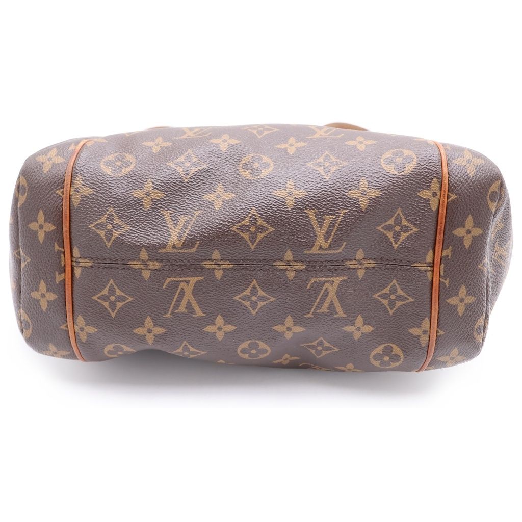 Louis Vuitton Monogram Totally PM Tote Brown Leather Gold — view 4