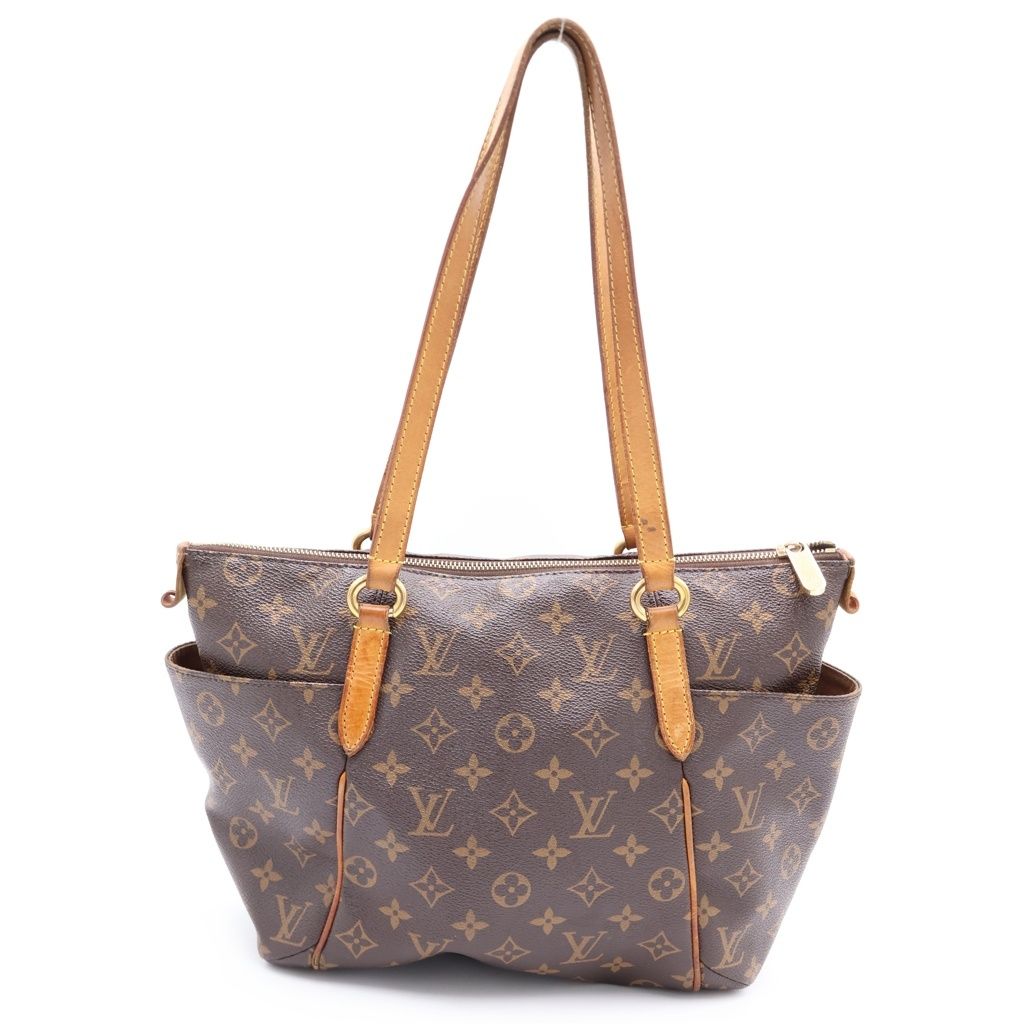 Louis Vuitton Monogram Totally PM Tote Brown Leather Gold — view 2