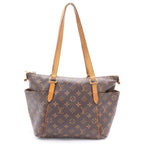 Louis Vuitton Monogram Totally PM Tote Brown Leather Gold
