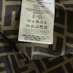 Fendi Zucca Pattern Silk Long Sleeve Shirt All Over Regular Color Logo Brown — view 7