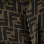 Fendi Zucca Pattern Silk Long Sleeve Shirt All Over Regular Color Logo Brown — view 5